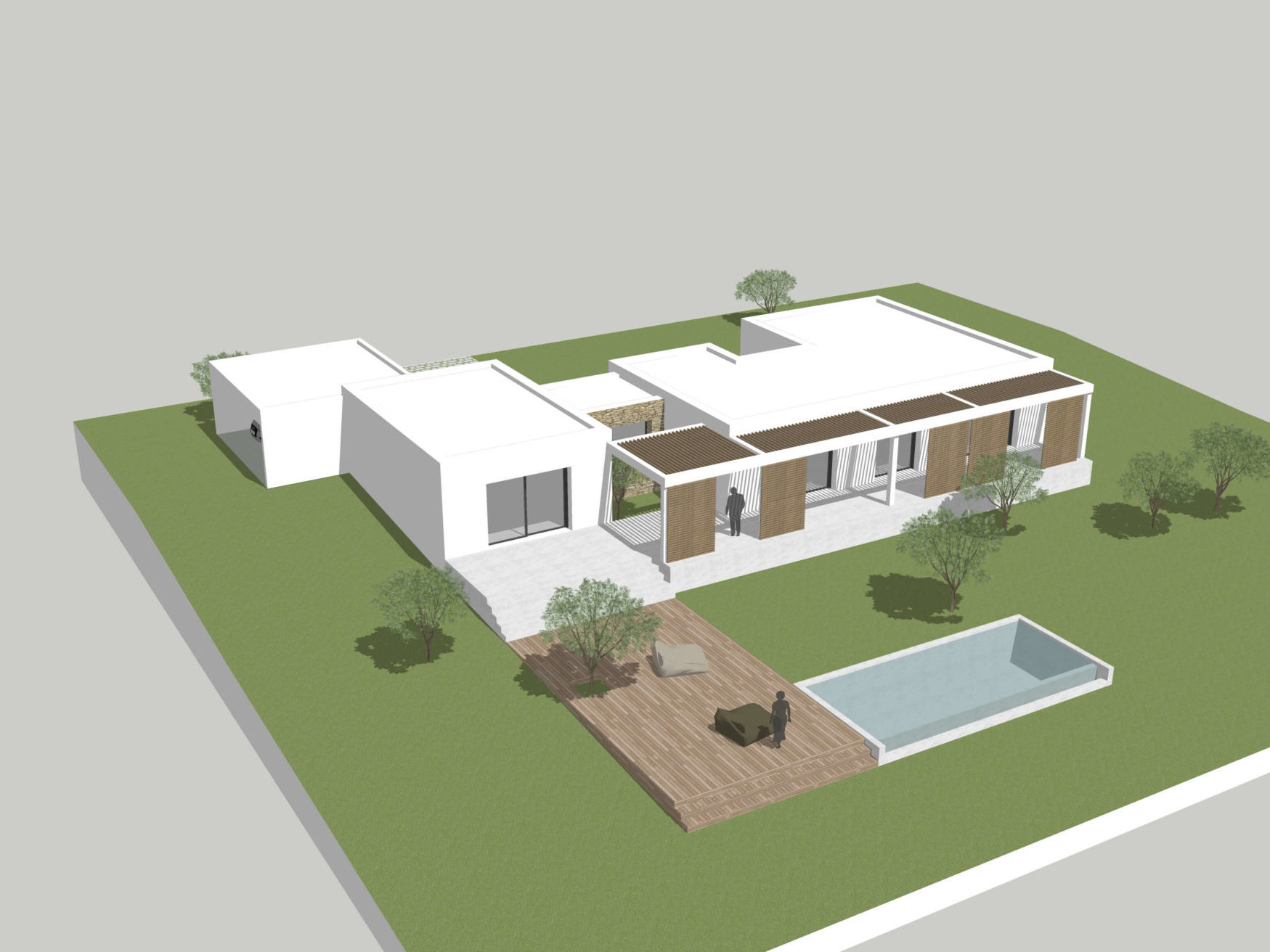 Construction d'une maison contemporaine à Nîmes par BEE Ingénierie